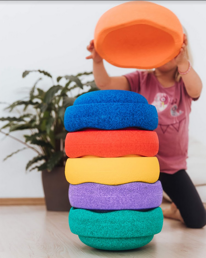 Stacking stone original set of 6 rainbow classic | stacking stone