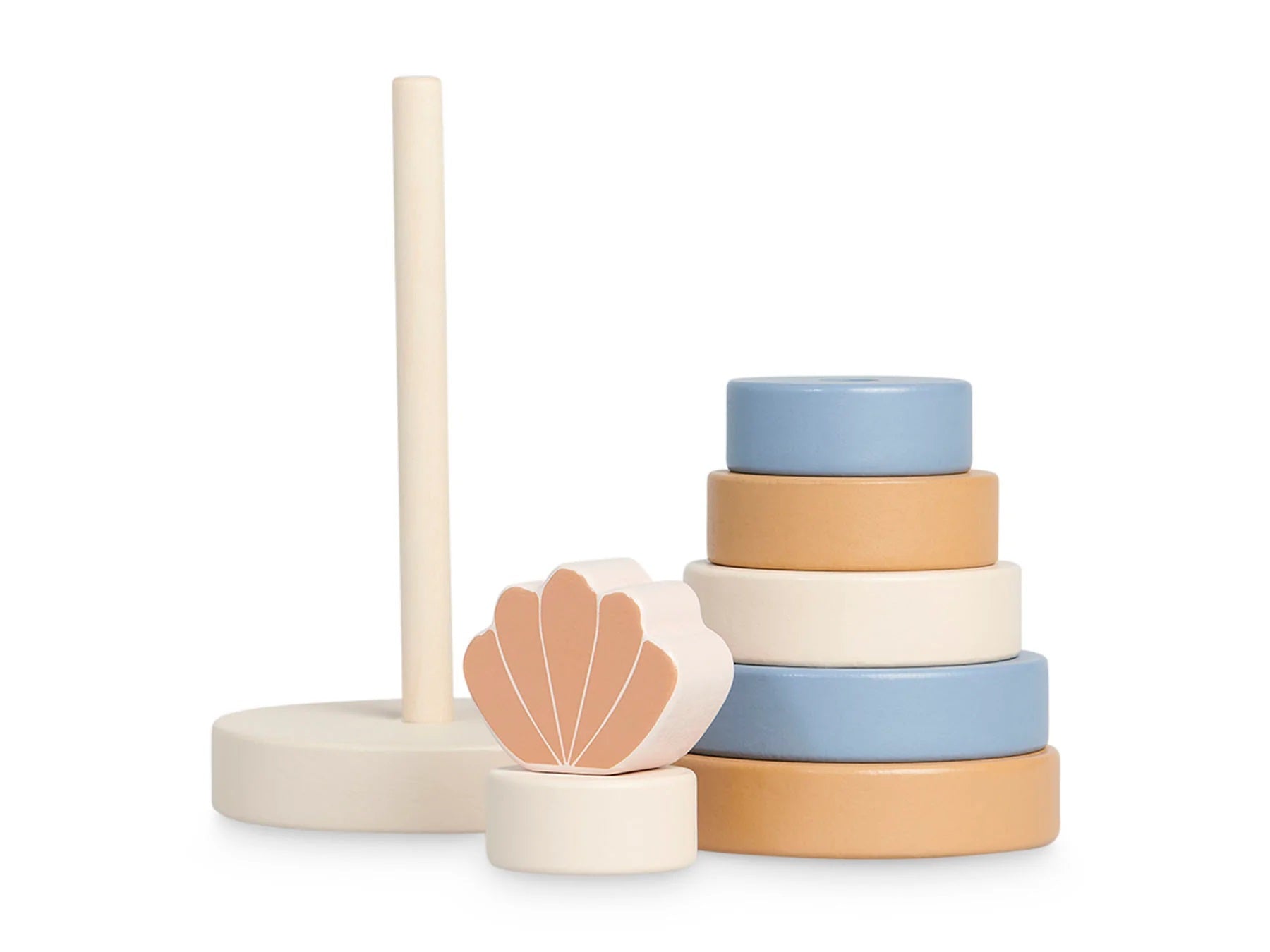 Stacking tower blue "shell" | Jollein