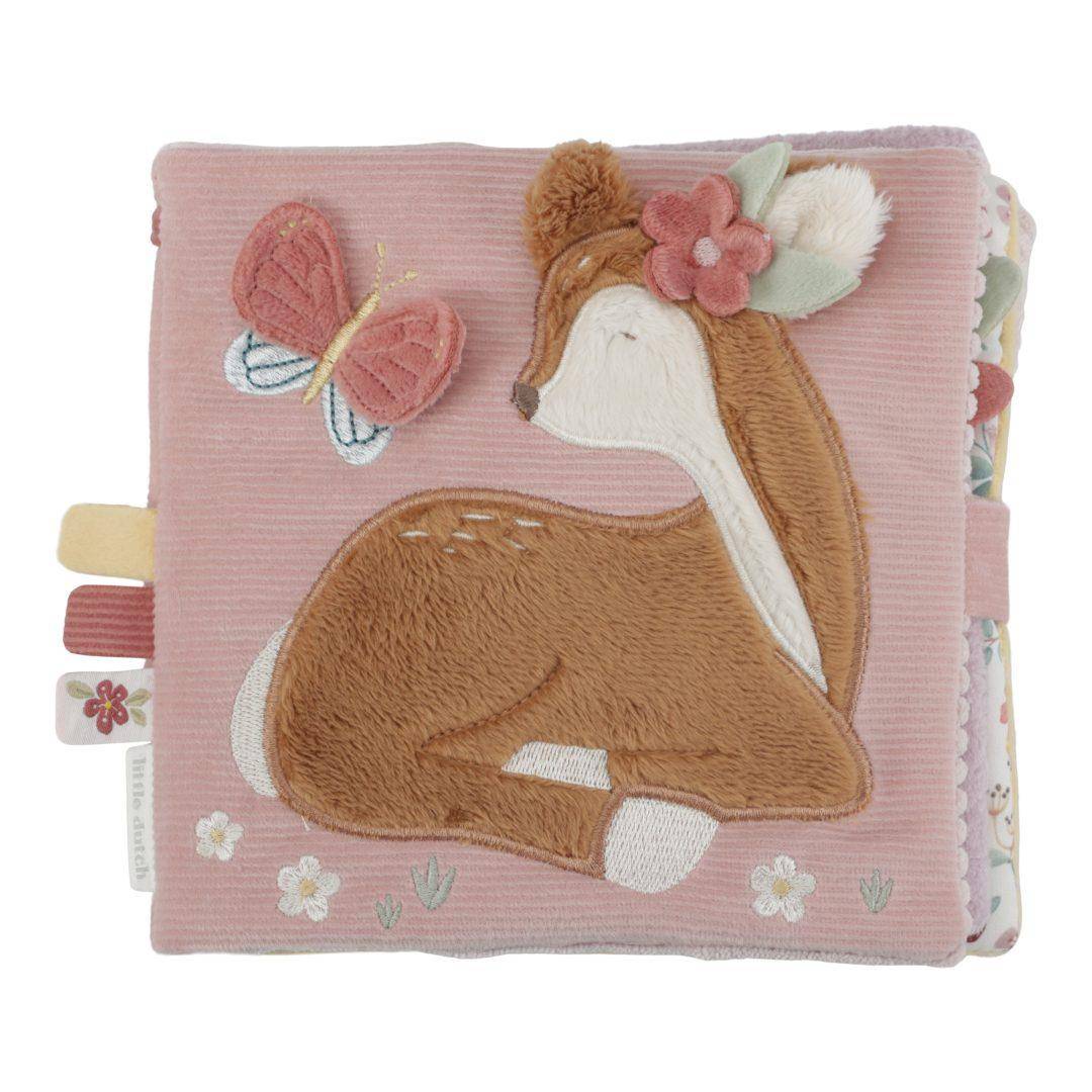 Fabric book with activities Fairy Garden