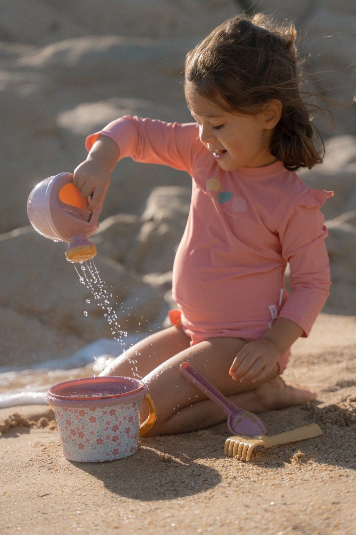 5-piece beach set Pink Flowers | Little Dutch