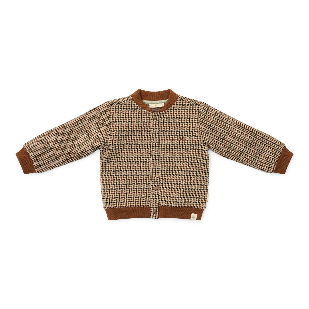 Green checked cardigan – Little Farm | Little Dutch