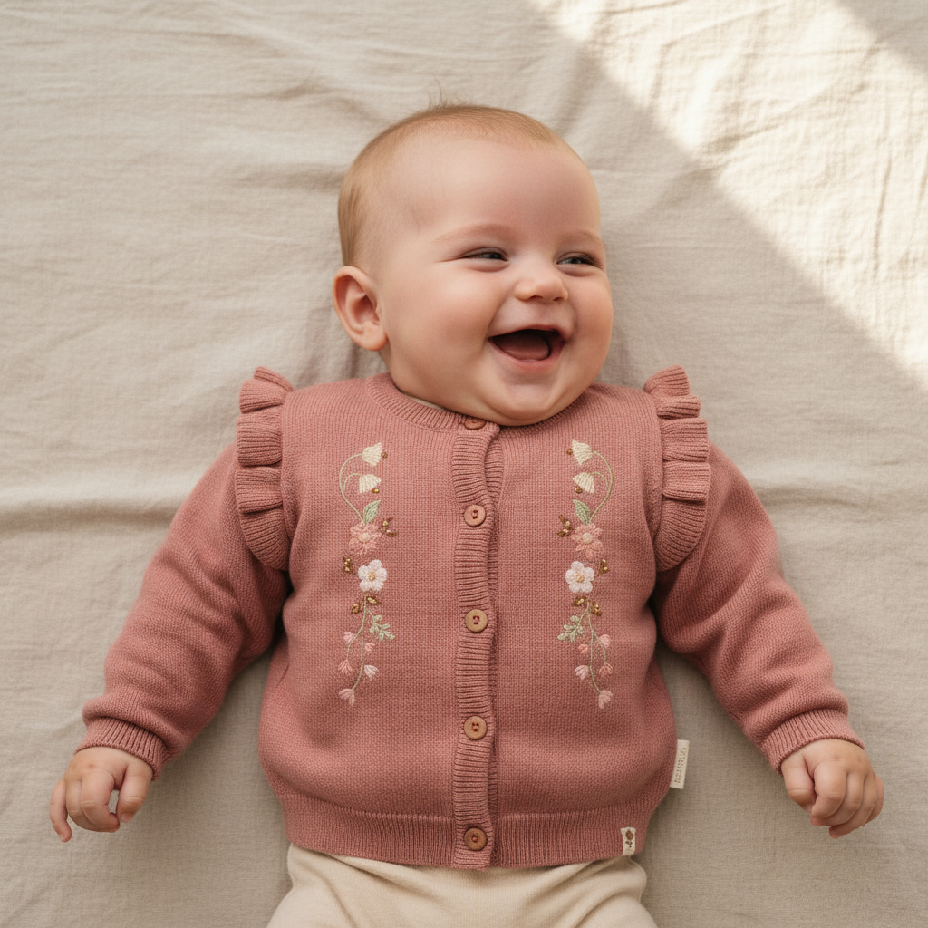 Warm Rose Cardigan – Little Farm | Little Dutch