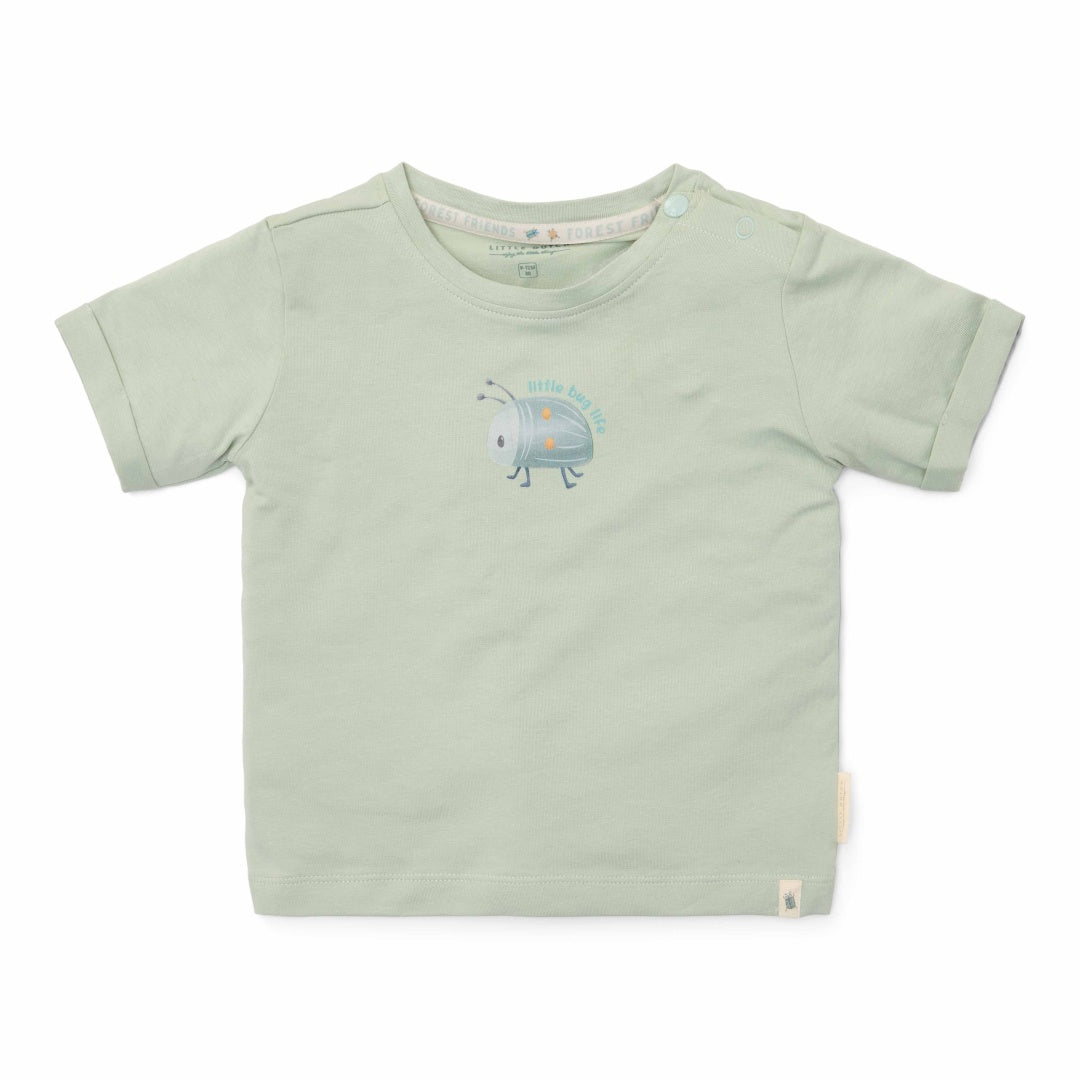 Short-sleeved T-shirt Forest Mint | Little Dutch