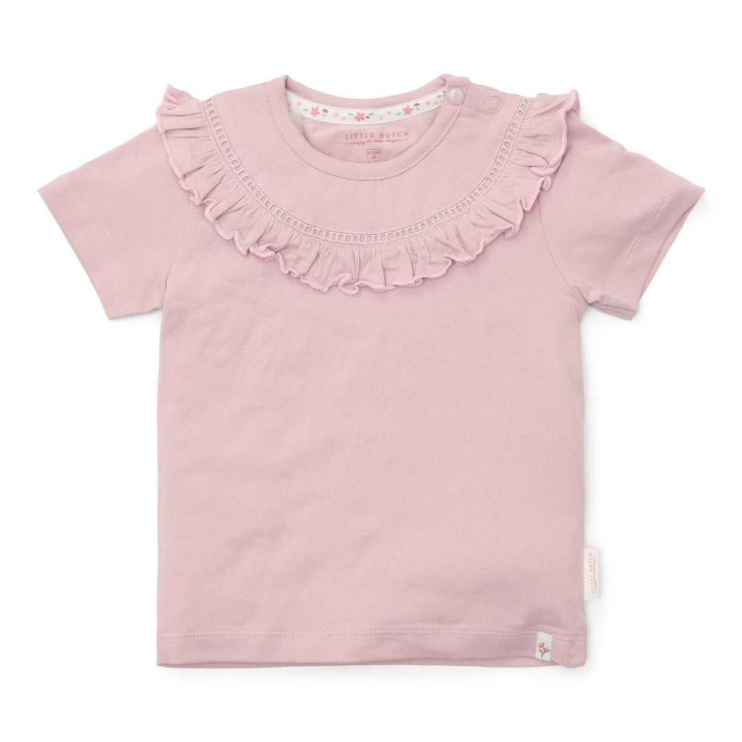 Short-sleeved T-shirt in lilac | Little Dutch