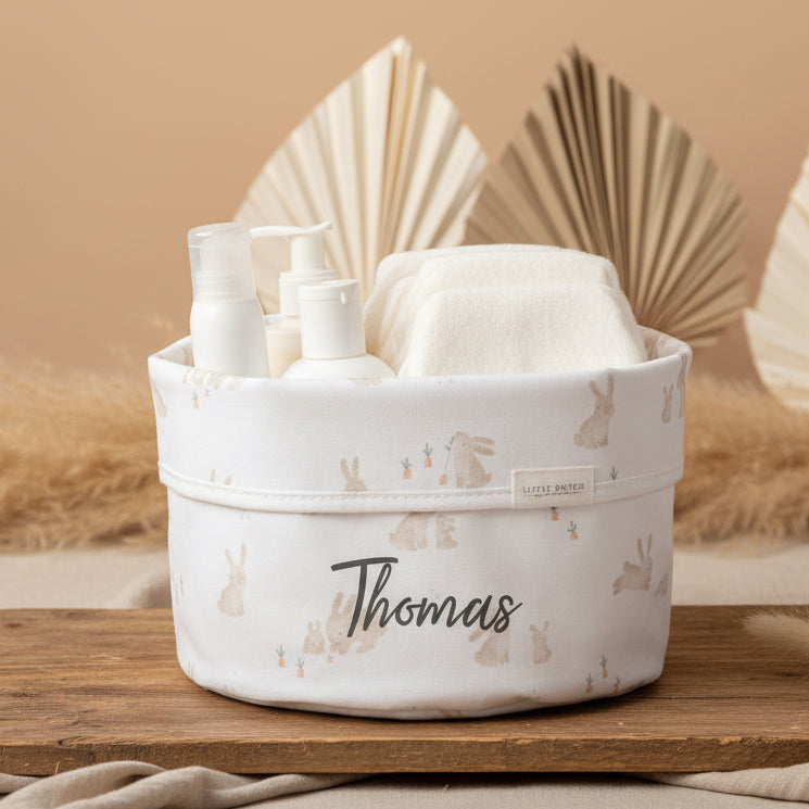 Baby Bunny round nursing basket | Little Dutch