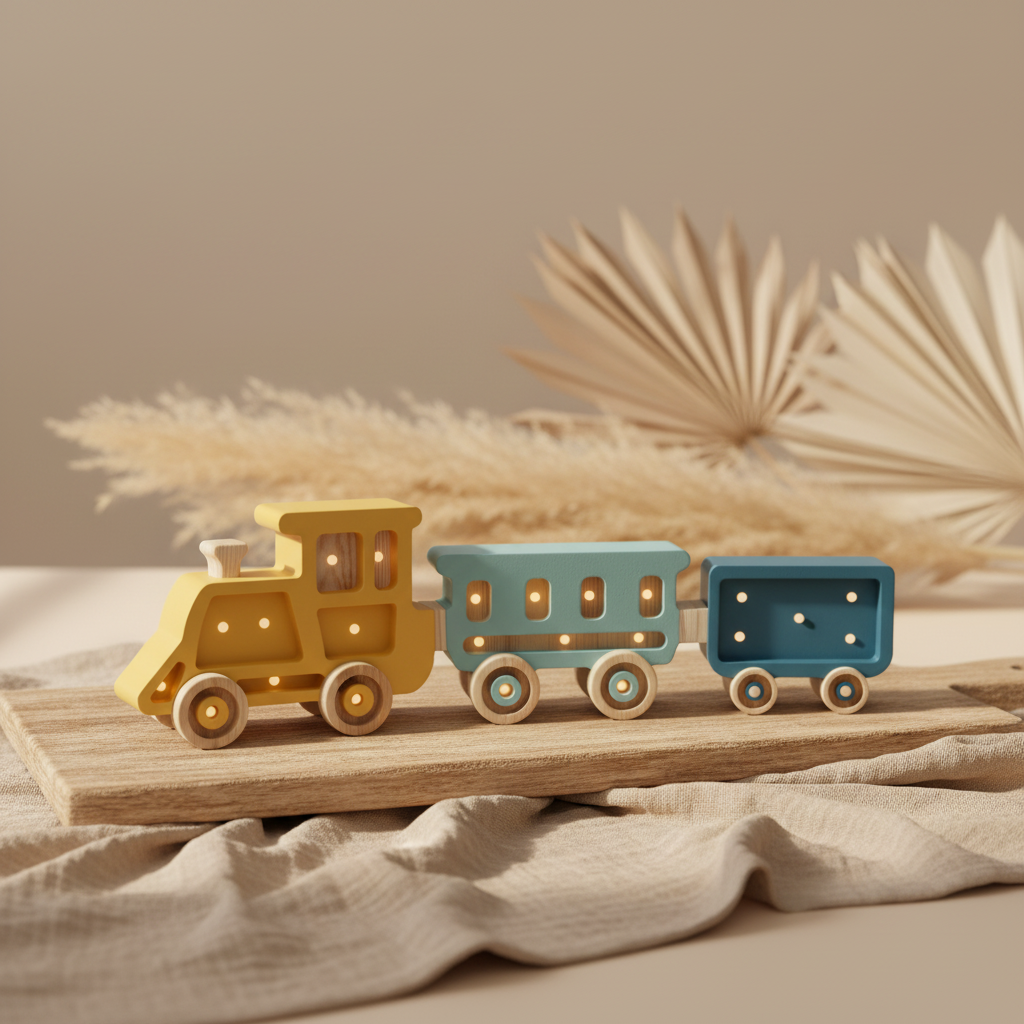 Lamp train, colorful | Little Lights