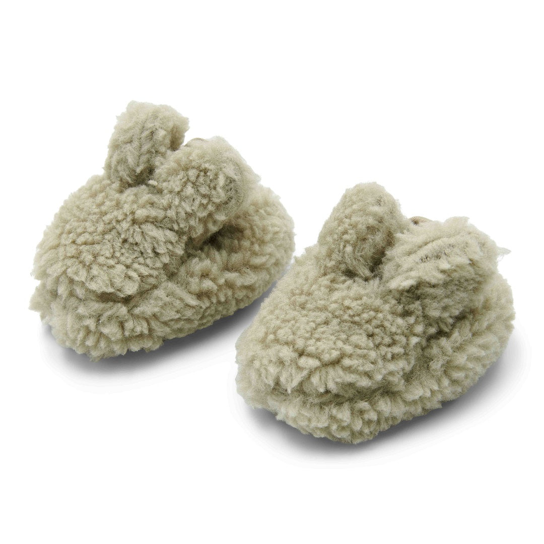 Teddy Shoes Soft Green - Newborn Winter Teddy | Little Dutch