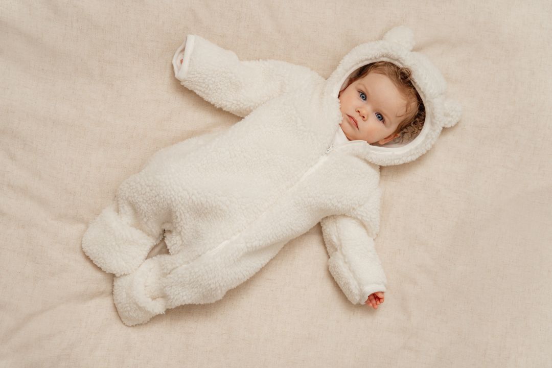 Teddy romper Baby Bunny, Off White | Little Dutch