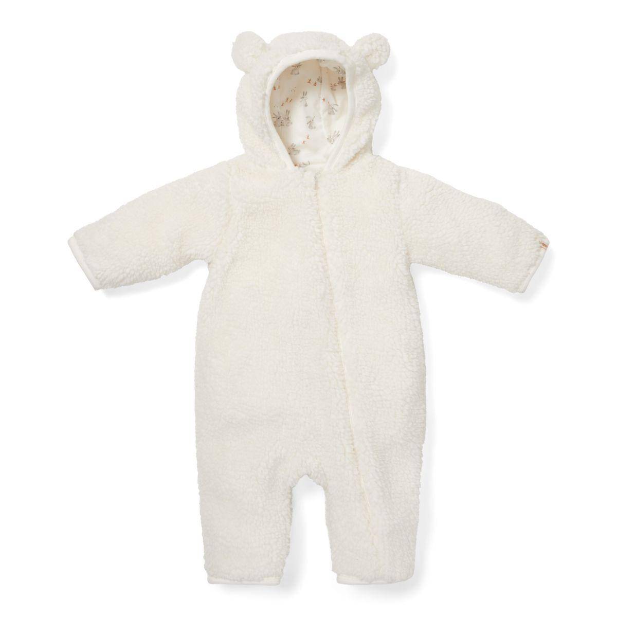 Teddy romper Baby Bunny, Off White | Little Dutch