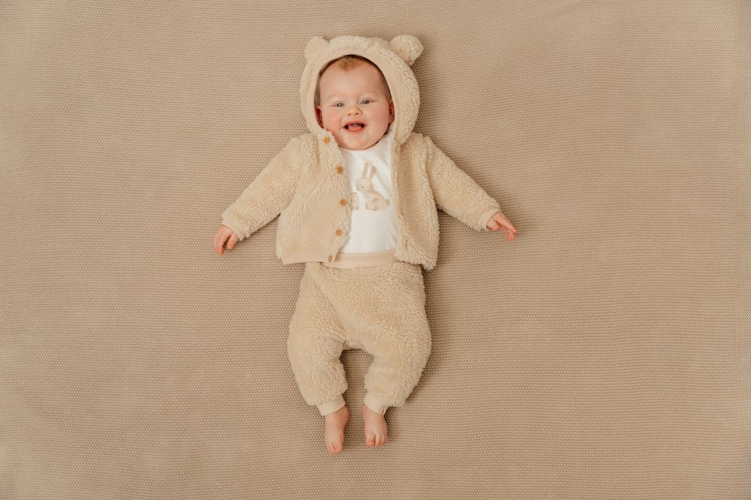 Teddy jacket Baby Bunny, sand | Little Dutch