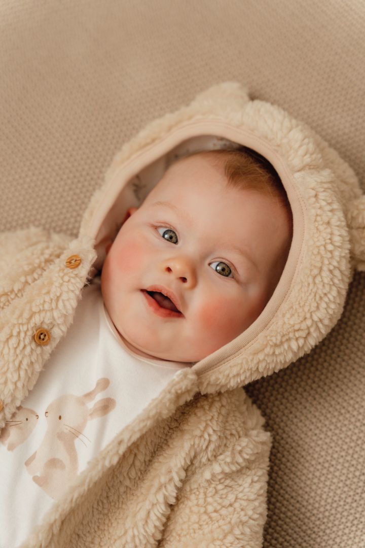 Teddy jacket Baby Bunny, sand | Little Dutch