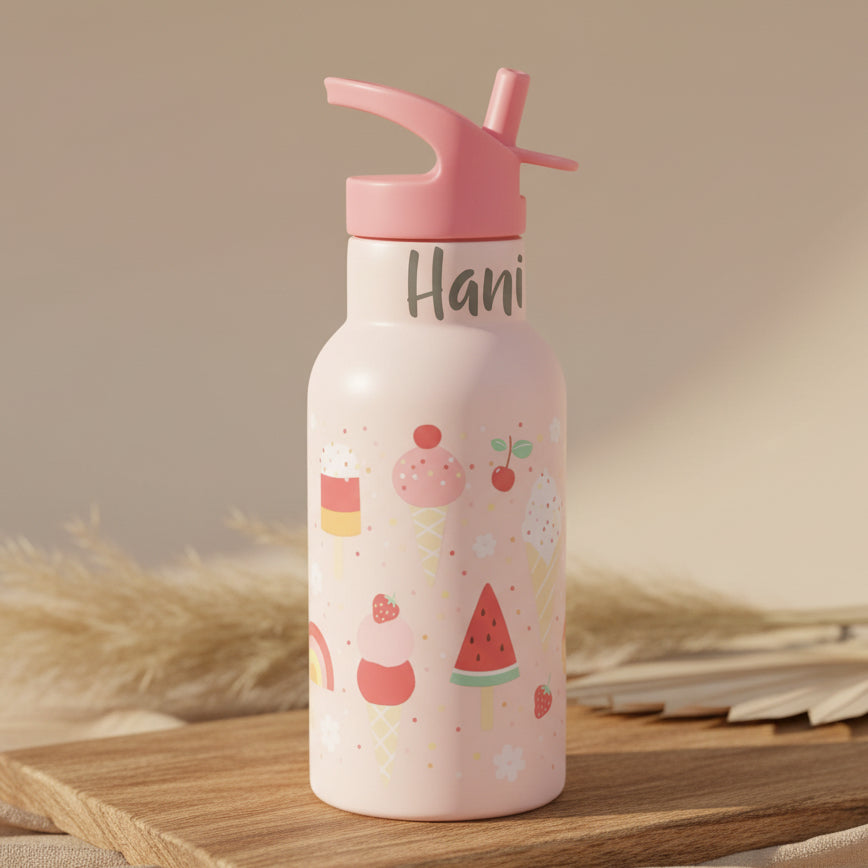 Stainless steel ice cream drinking bottle | a little lovely company