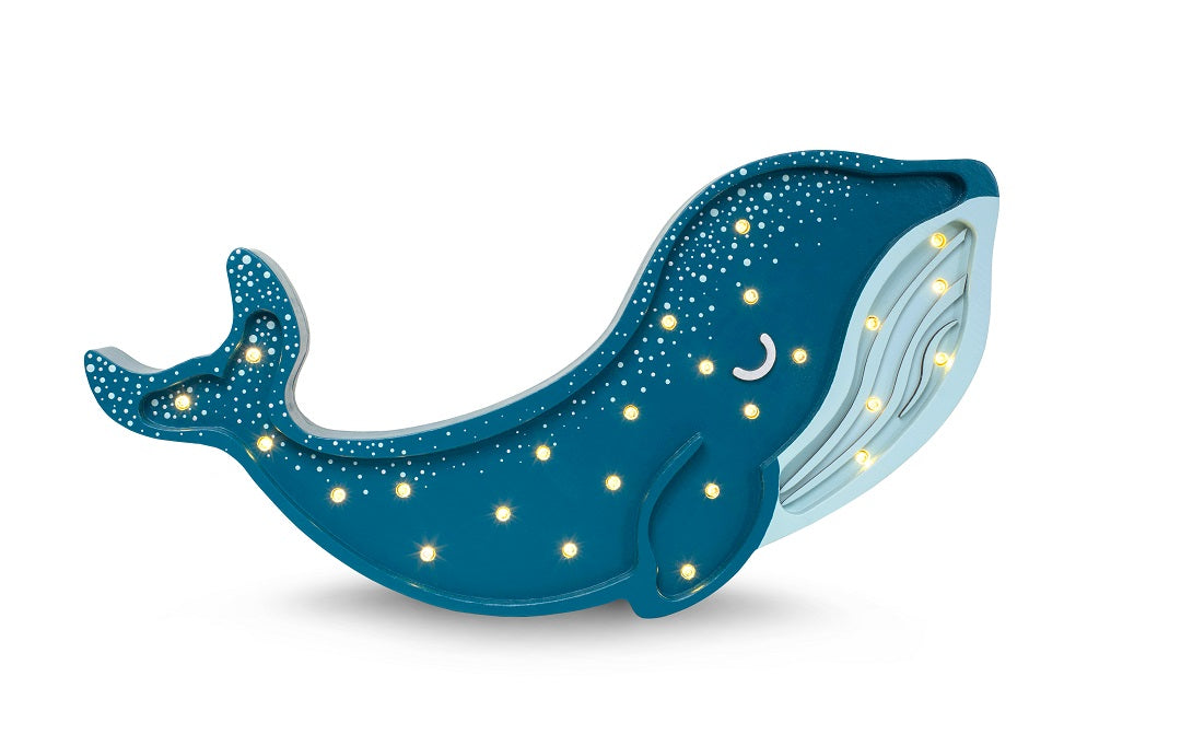 Whale lamp, galaxy turquoise | Little Lights