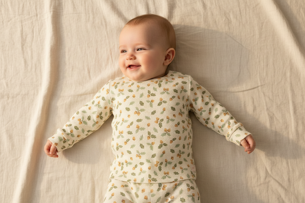 Two-piece pajamas Acorns &amp; Leaves - Nightwear | Little Dutch