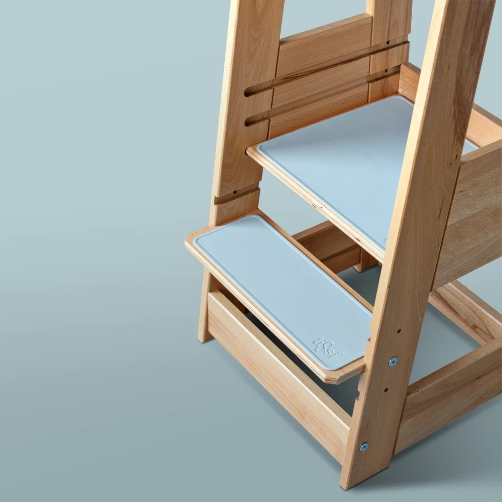 Anti-slip mats set gray lunar rock for learning tower | Tissi®