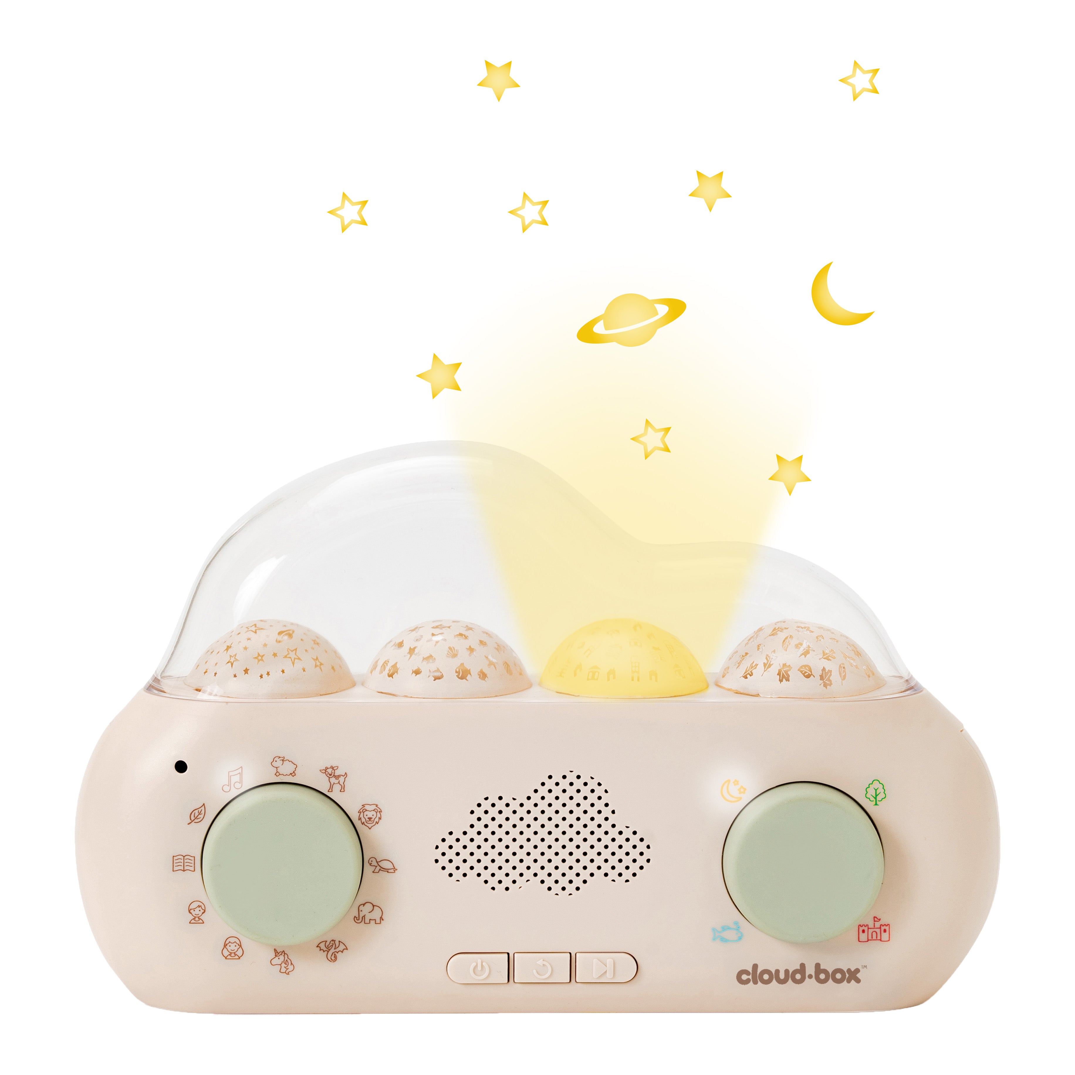 Cloud-Box, the audio play box with light projector | cloud.b