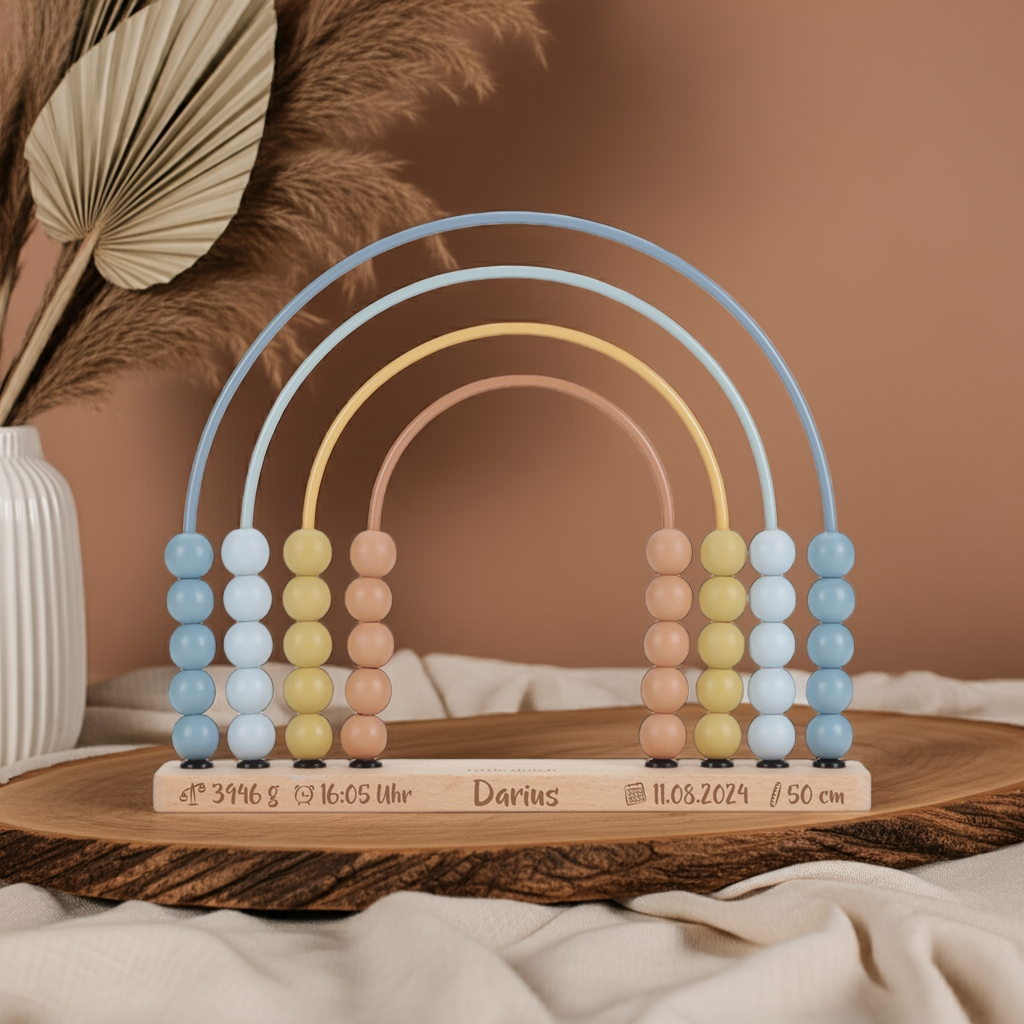 Rainbow Abacus Forest Friends blue