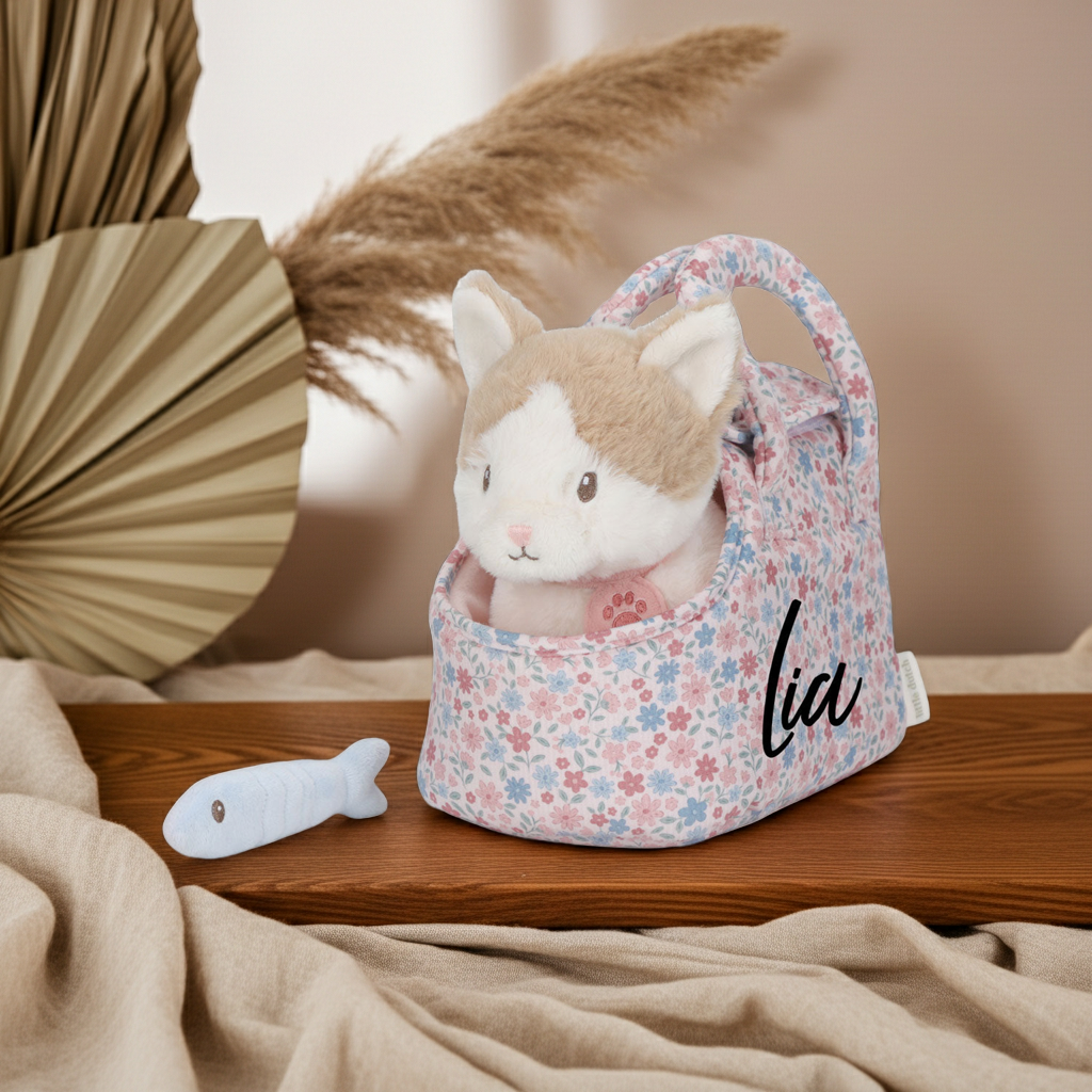 Plush cat cuddly toy Marley in bag GRS