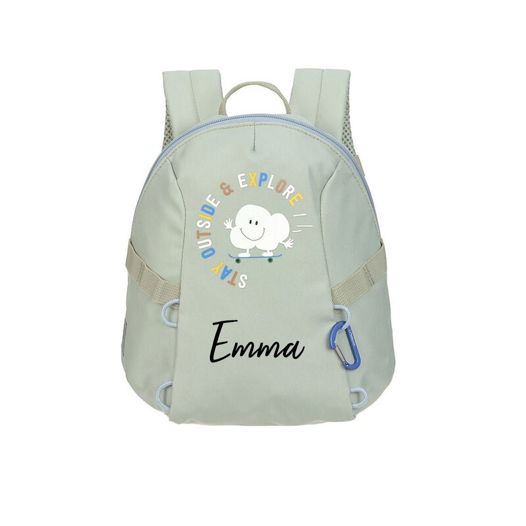 Kindergarten backpack Tiny Outdoor - Clouds, Khaki | Lässig