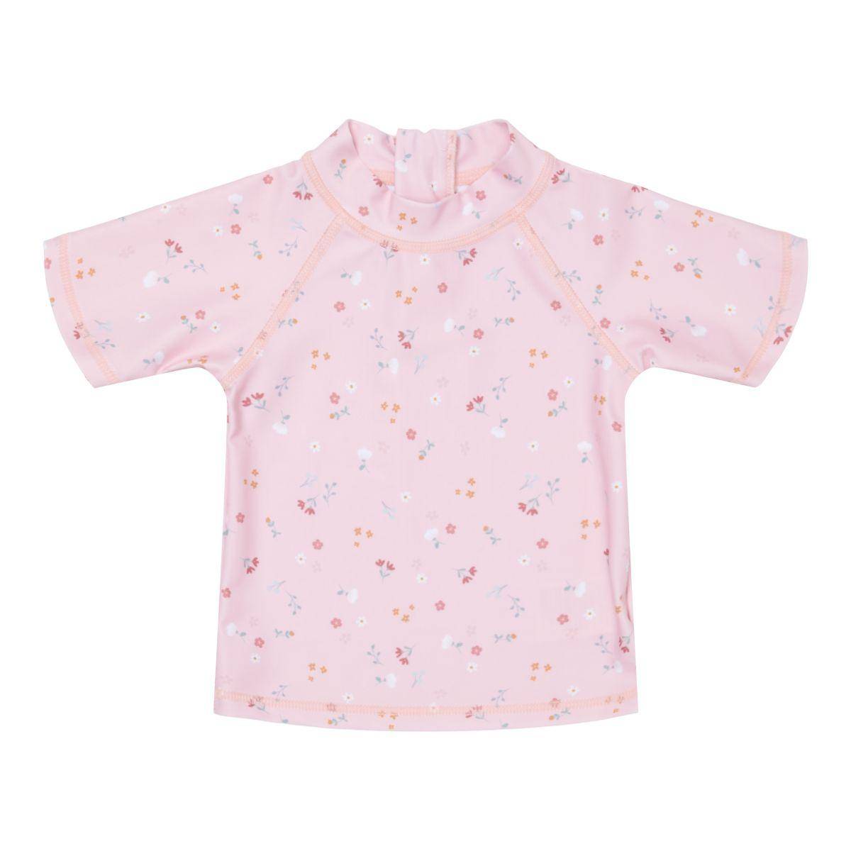 Little Dutch short-sleeved swim shirt Little Pink Flowers