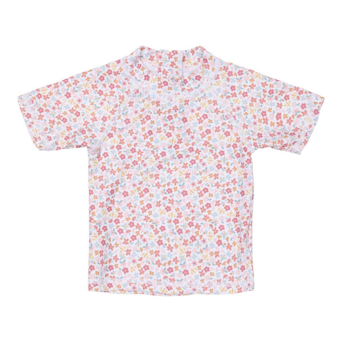Short-sleeved swim shirt Summer Flowers | Little Dutch