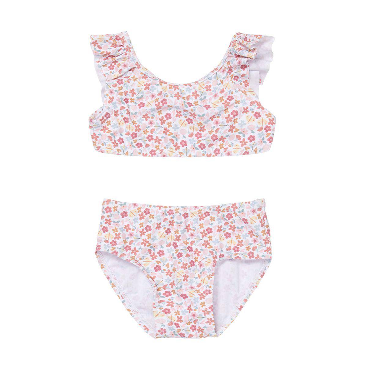 Ruffled bikini, Summer Flowers, size 62/68 | Little Dutch