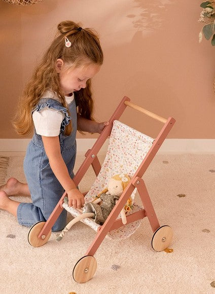 Doll buggy - Flowers &amp; Butterflies