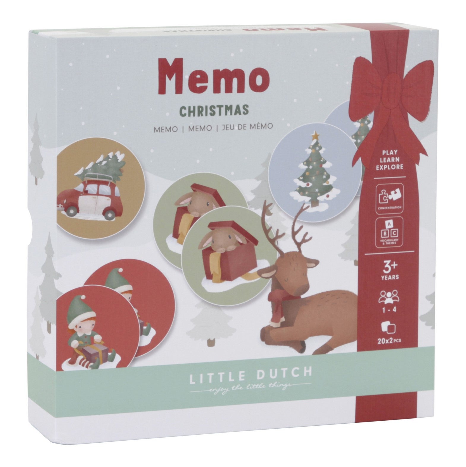 Memory Game X-MAS Winter Card Game Educational Game for Children