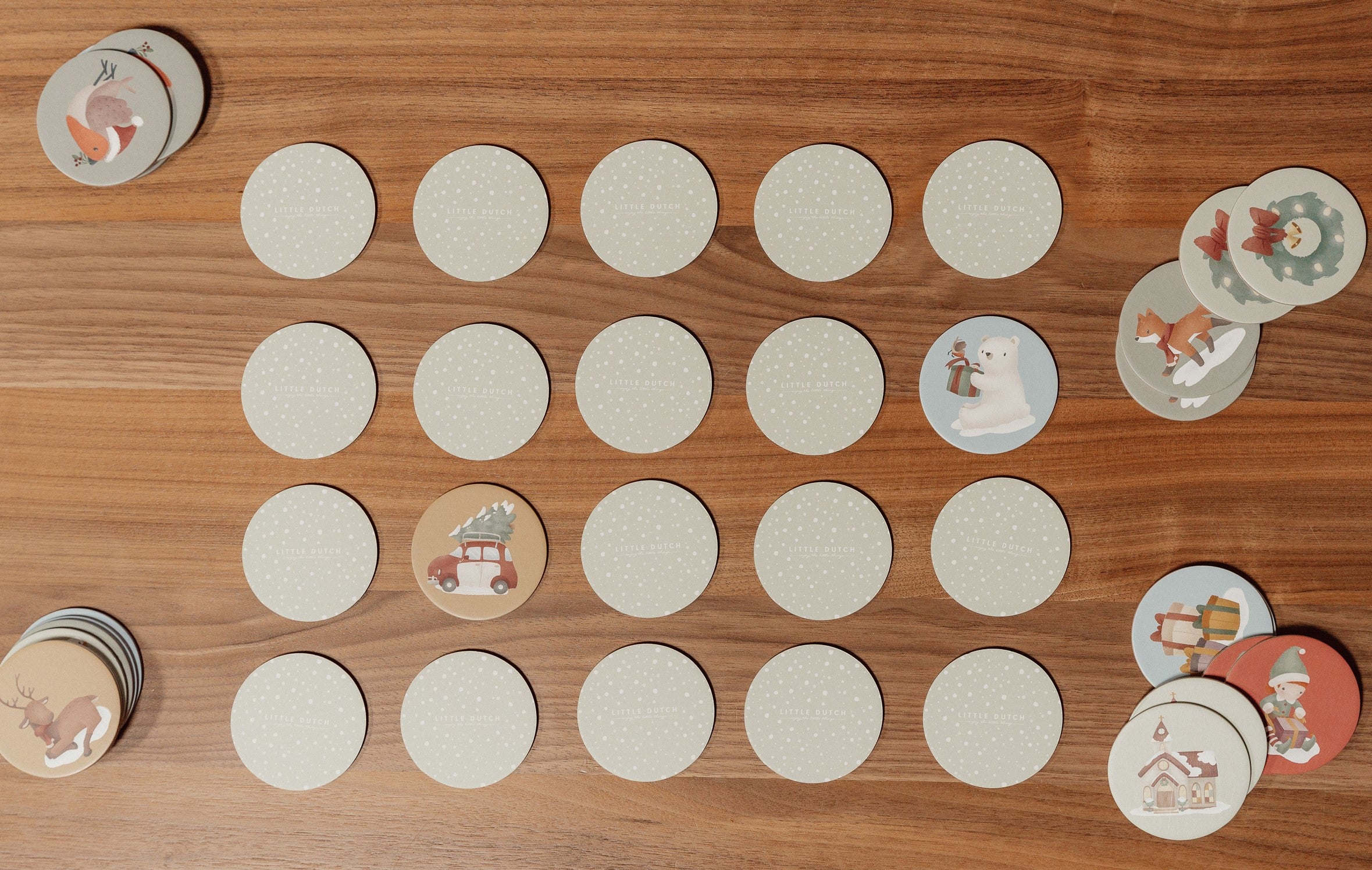 Memory Game X-MAS Winter Card Game Educational Game for Children