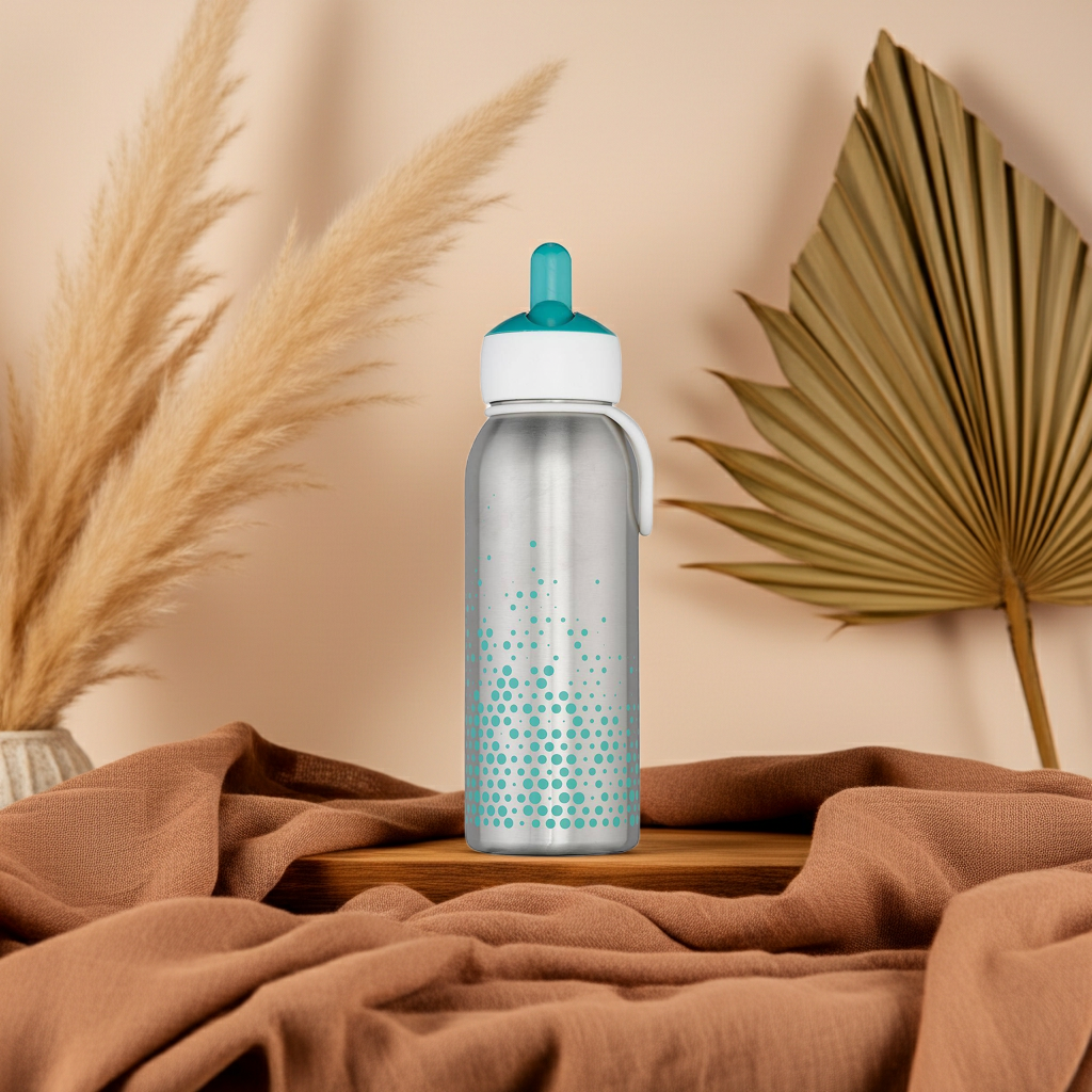 Flip-up Thermos Bottle 350 ml - Turquoise | Mepal