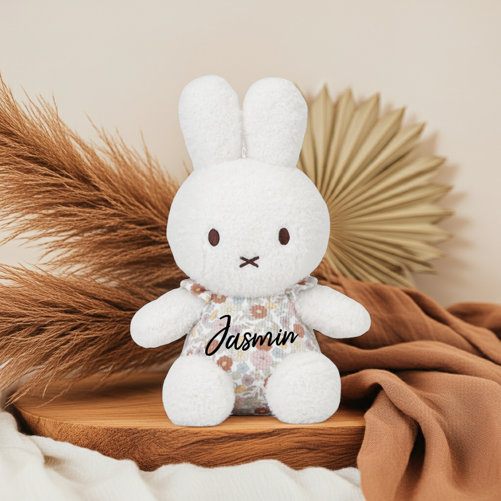 Vintage Little Flowers cuddly rabbit, 25 cm x Miffy