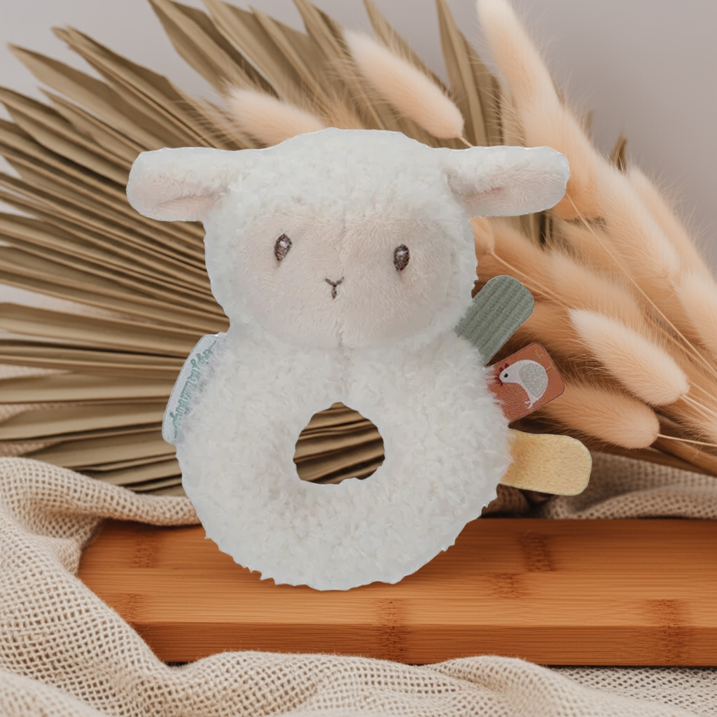 Rattle grasping toy sheep Little Farm | Little Dutch