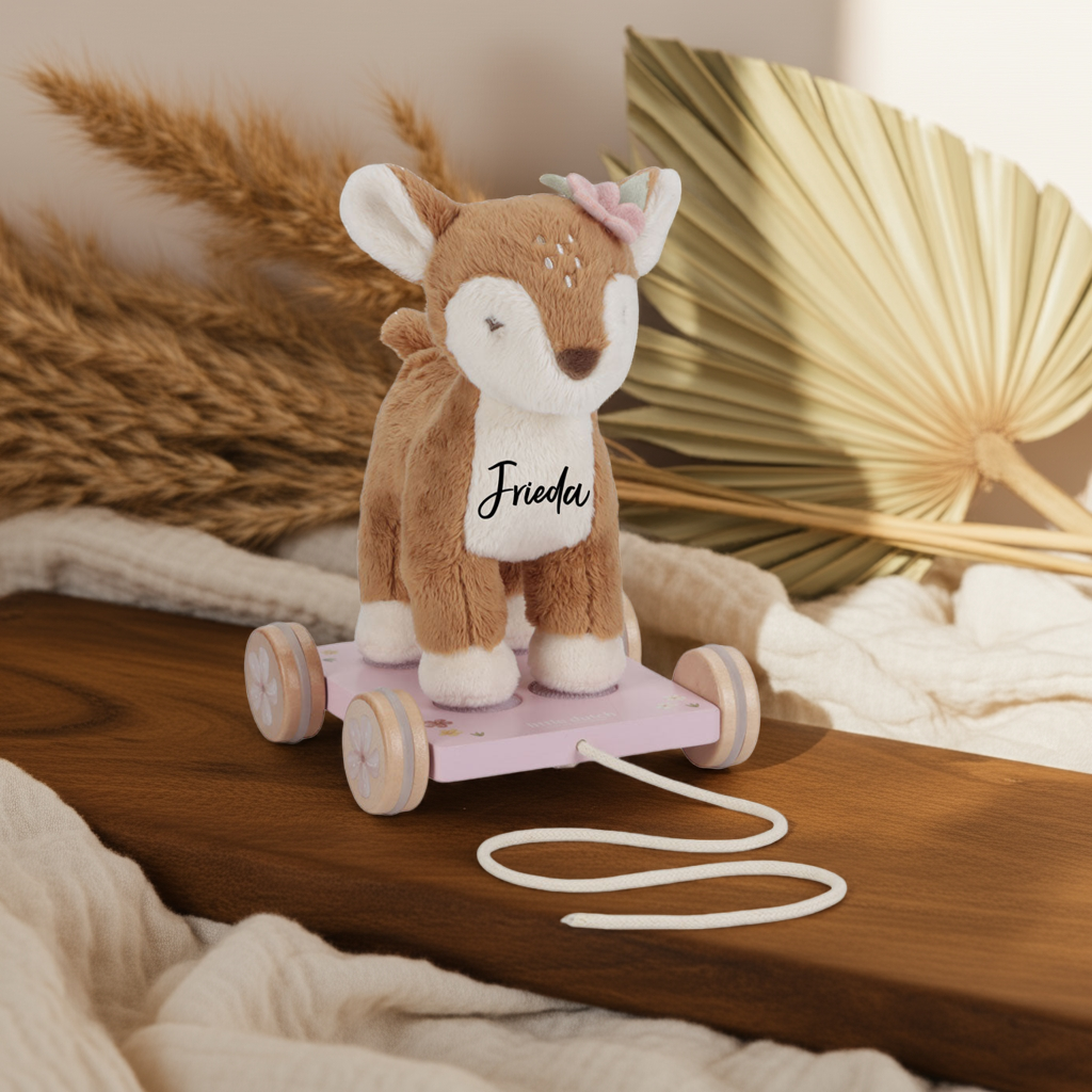 Pull-along toy deer - Fairy Garden