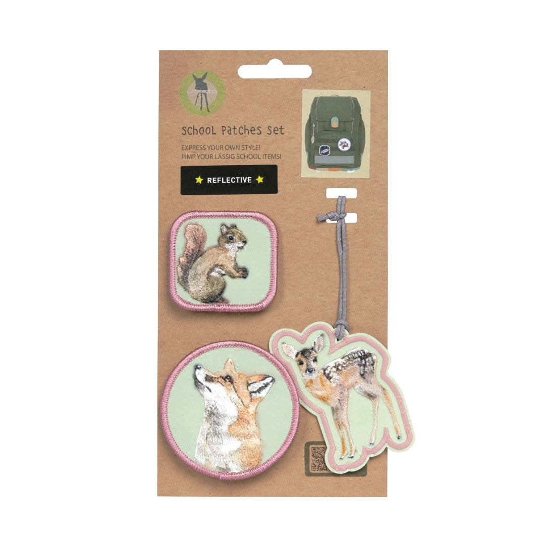 School bag patches and pendants forest | Lässig