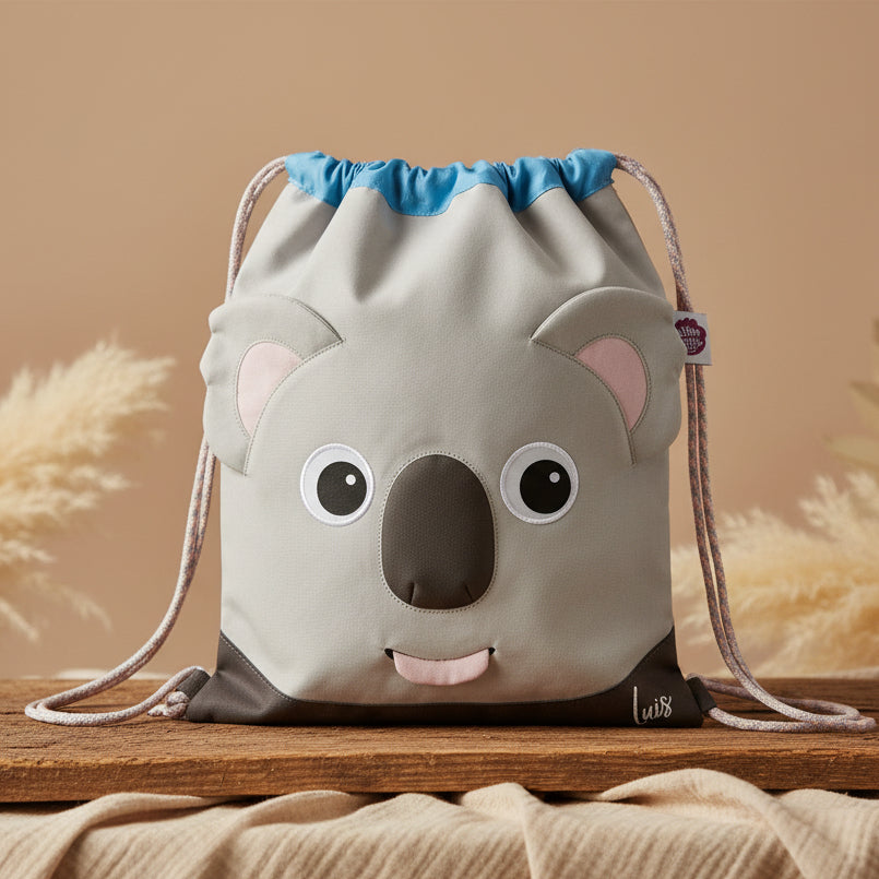 Koala sports bag, grey/pink | Affenzahn
