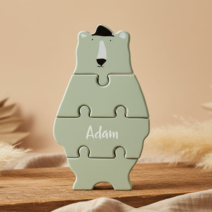 Wooden puzzle figure – Mr. Polar Bear | Trixie