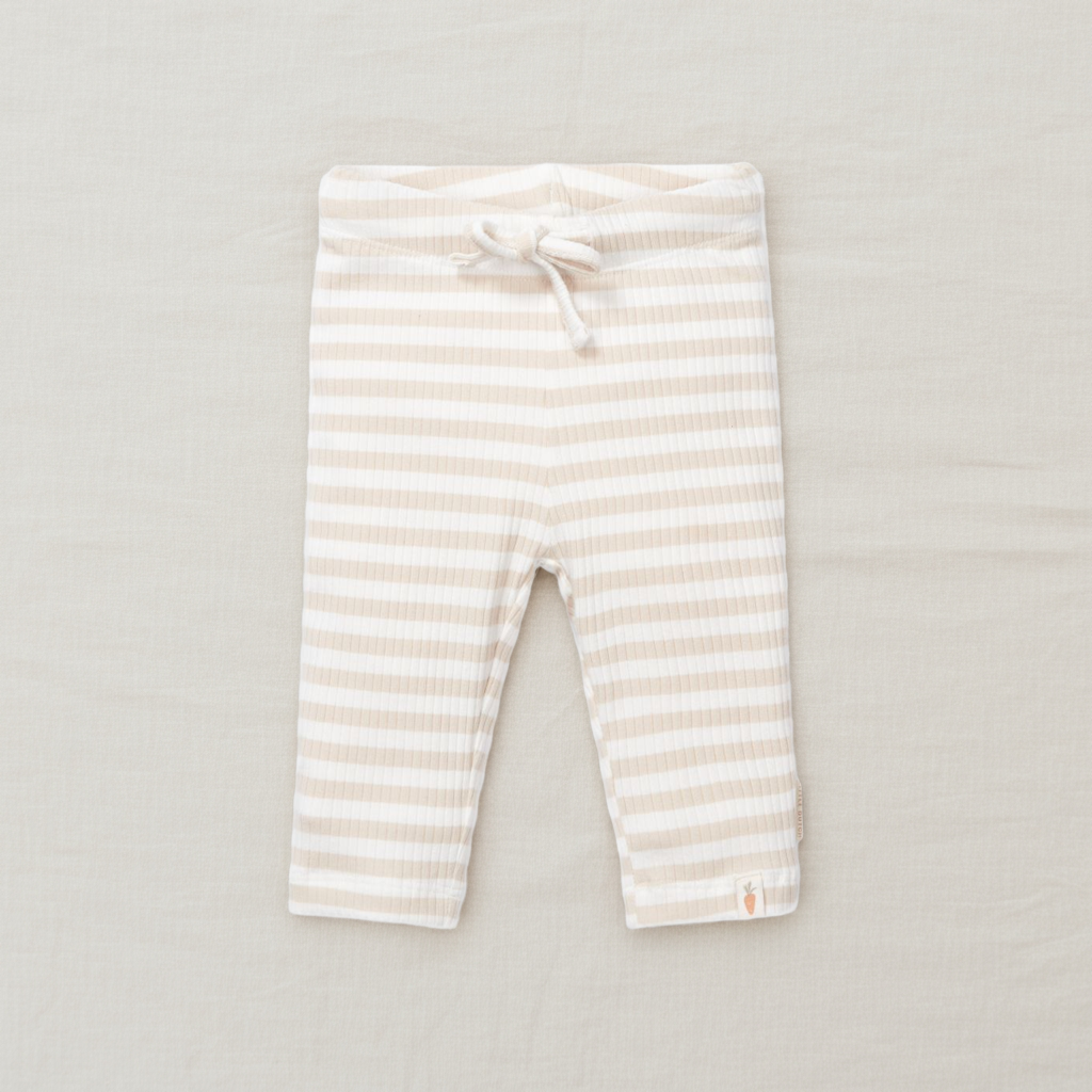 Pants Stripe Sand/White | Little Dutch