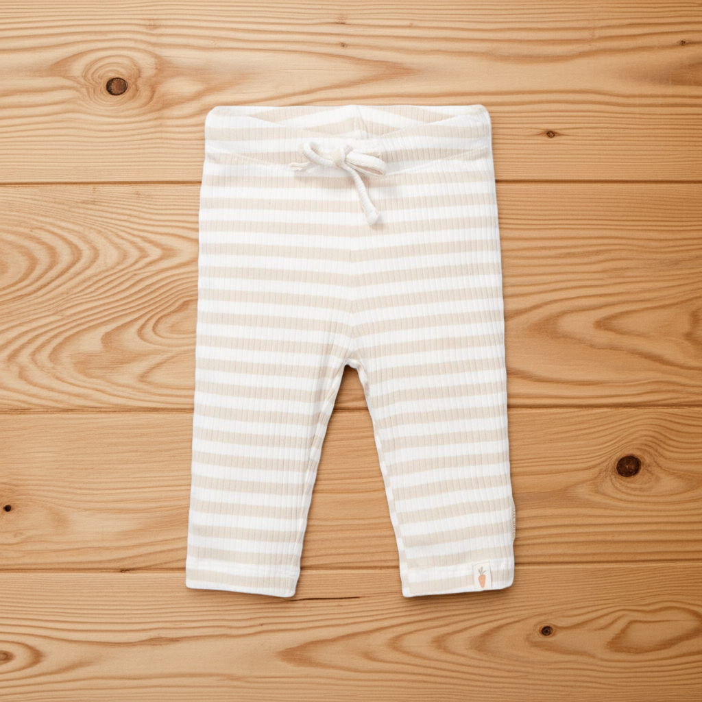 Pants Stripe Sand/White | Little Dutch