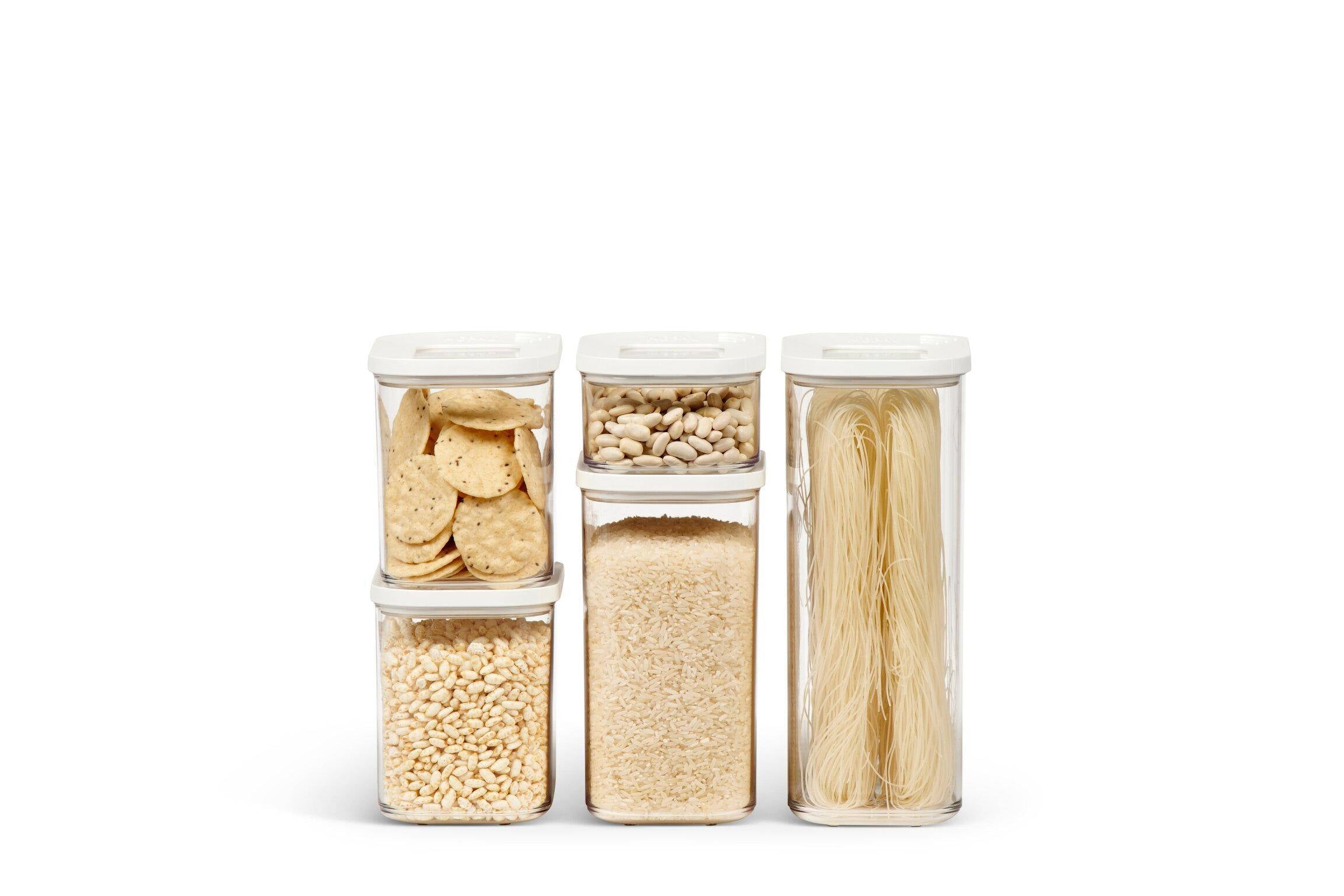 Modula storage container, 5 pieces - white | Mepal