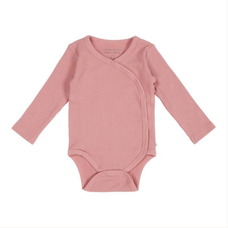 Long-sleeved wrap body pink | Little Dutch