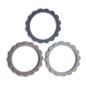 Mobile Preview: Blumen Beißring Armband 3-Pack (Steel/Dove Gray/Stone) | Mushie