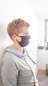 Preview: Personalisierte Mund Nase Maske 2-lagig Behelfsmasken waschbar aus 100% Baumwolle OEKO-TEX® schwarz 9,95 €/Stk | by Schmatzepuffer® "personalisiert" online kaufen