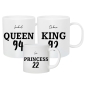 Mobile Preview: Kunststofftasse Set - King/Queen/Prince:ss | Schmatzepuffer