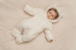 Mobile Preview: Teddy-Strampler Baby Bunny, Off White, Größe 62/68 | Little Dutch