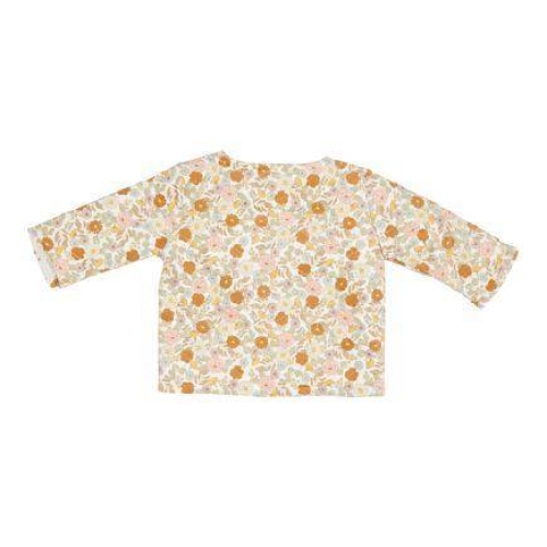 Langarm-Shirt mit Kragen Vintage Little Flowers, Größe 50/56 | Little Dutch
