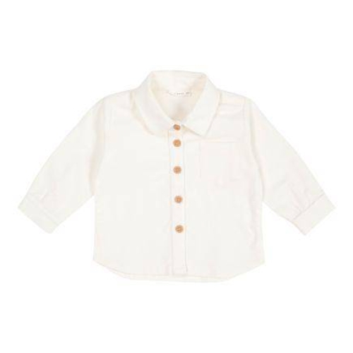 Hemd Cord Vintage Sunny Stripes Soft White, Größe 68 | Little Dutch