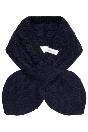 Handschuhe und Schal "Navy" Blau, für Kinder zwischen 6 und 12 Monate | leevje