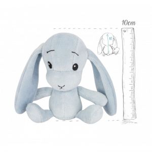 Effiki Kuscheltier Häschen Hase Bunny Größe XXS 10cm blau / Ohren blau | by Schmatzepuffer® "personalisierbar" online kaufen