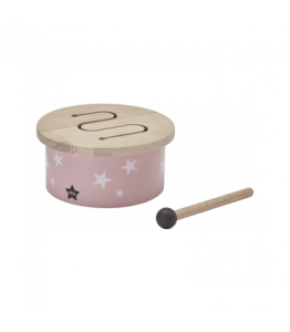 Trommel Mini Holz, rosa / pink | Kids Concept