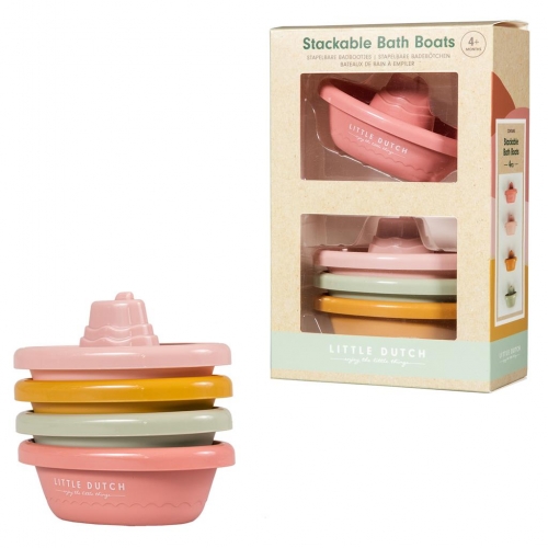 Badewannen Spielzeug Boote pink | Little Dutch